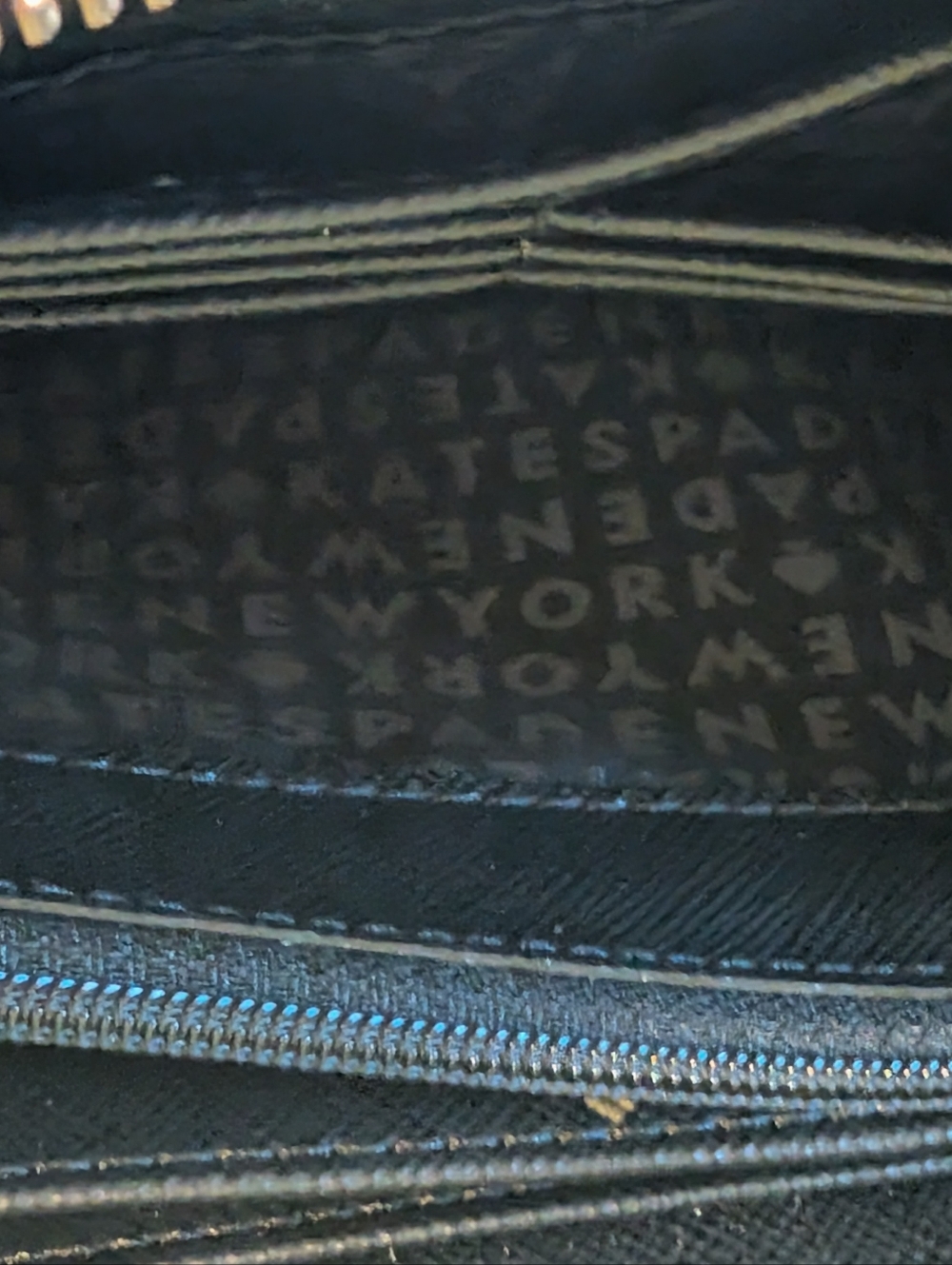 kate spade black beaded zip-around wallet - Picture 7 of 7